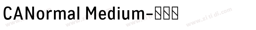 CANormal Medium字体转换